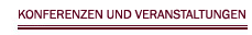 Konferenzen und Veranstaltungen